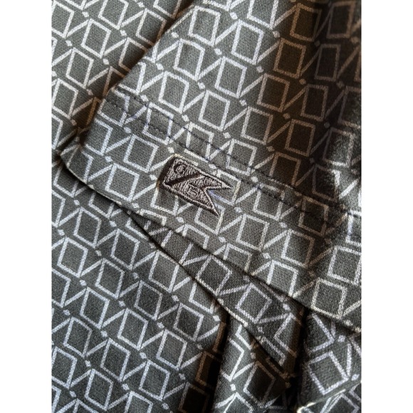 Cutter & Buck Shirt Mens XL Polo Blue Geometric Print 100% Cotton H13 - Picture 4 of 6